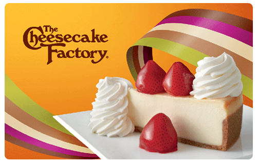 Cheesecake Factory giftcard.